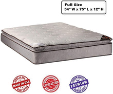 Load image into Gallery viewer, Dream Sleep Spinal Plush (Eurotop) Full 54&quot;x75&quot;x12&quot; Mattress Only - Sleep System with Enhanced Cushion Support, Innerspring Coils by Dream Solutions USA