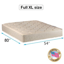 Load image into Gallery viewer, Dream Sleep Comfort Classic 2-Sided Gentle Firm Full XL Mattress Only with Mattress Cover Protector Included - Orthopedic, High Density Foam, Long Lasting by Dream Solutions USA