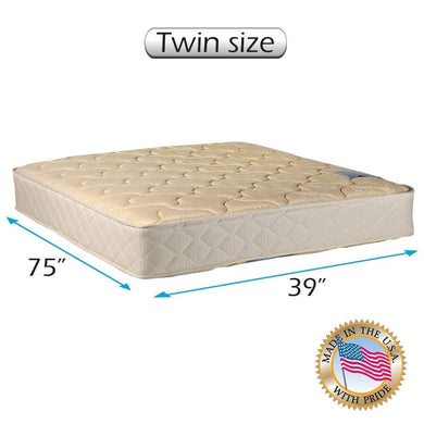 Dream Sleep Chiro (Beige) Premier Orthopedic 2-Sided Mattress Only - Sleep Support, Luxury Quality, Longlasting Comfort by Dream Solutions USA (Twin 39