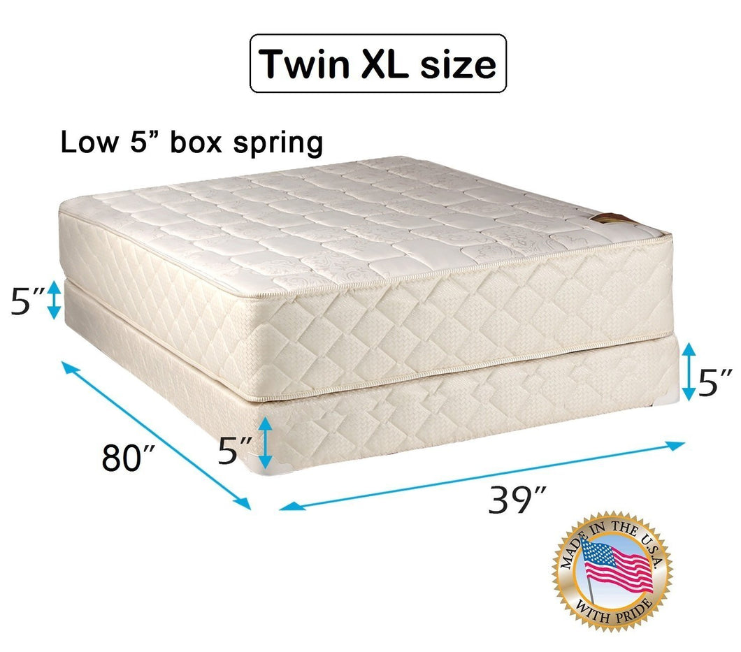Dream Sleep Grandeur Deluxe Twin XL Size Mattress and Low 5