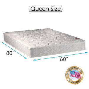 Legacy Twin Extra Long Size (39"x80"x8") Mattress Only - Fully Assembled, Good for Your Back, One Sided - None Flip by Dream Solutions USA
