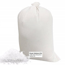 Load image into Gallery viewer, Bulk Goose Down Filling 1/2 lb. - 10/90 100% Natural White Down and Feather – Fill Stuffing Comforters, Pillows, Jackets and More – Ultra-Plush Hungarian Softness by Dream Solutions USA