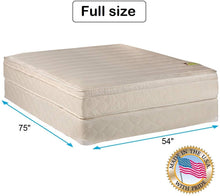 Load image into Gallery viewer, Dream Sleep Comfort Pedic Firm PillowTop Mattress Set with Bed Frame Included (Full Size) - Sleep System with Enhanced Foam Encased Support, Orthopedic, Longlasting by Dream Solutions USA