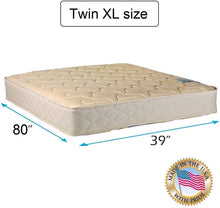 Load image into Gallery viewer, Dream Sleep Chiro Two-Sided Premier Orthopedic Mattress Only Twin XL (39&quot;x80&quot;x9&quot;) (Beige) - Sleep Support, Luxury Quality, Long Lasting Comfort by Dream Solutions USA
