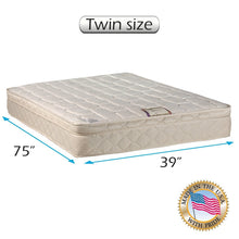 Load image into Gallery viewer, Dream World Eurotop Medium Soft Innerspring Mattress Only with Mattress Cover Protector Included - Good for Your Back, Fully Assembled, Orthopedic by Dream Solutions USA (Queen 60&quot;x80&quot;x10&quot;)