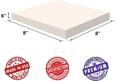 Upholstery Visco Memory Foam Square Sheet- 3.5 lb High Density 6