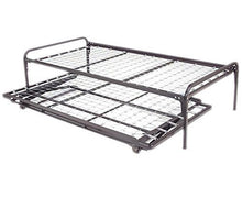 Load image into Gallery viewer, Dream Solutions Metal Day Bed (Daybed) Frame and Pop up Trundle with Great Soft Mattresses Included Package Deal, Twin