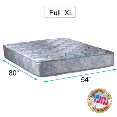 Chiro Premier Double-Sided Orthopedic (Blue Color) Full XL Mattress Only with Mattress Cover Protector Included - Fully Assembled, Innerspring coils, Long Lasting by Dream Solutions USA