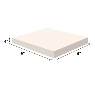 Upholstery Visco Memory Foam Square Sheet- 3.5 lb High Density 4