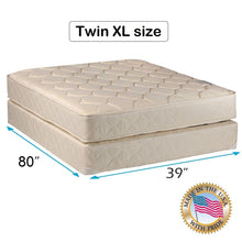 Load image into Gallery viewer, Gentle Firm Comfort Two Sided Mattress - Queen 60"x80"x9" Mattress and Box Spring Set - Fully Assembled No Set Up Required, Longlasting, Good for Your Back, by Dream Solutions USA