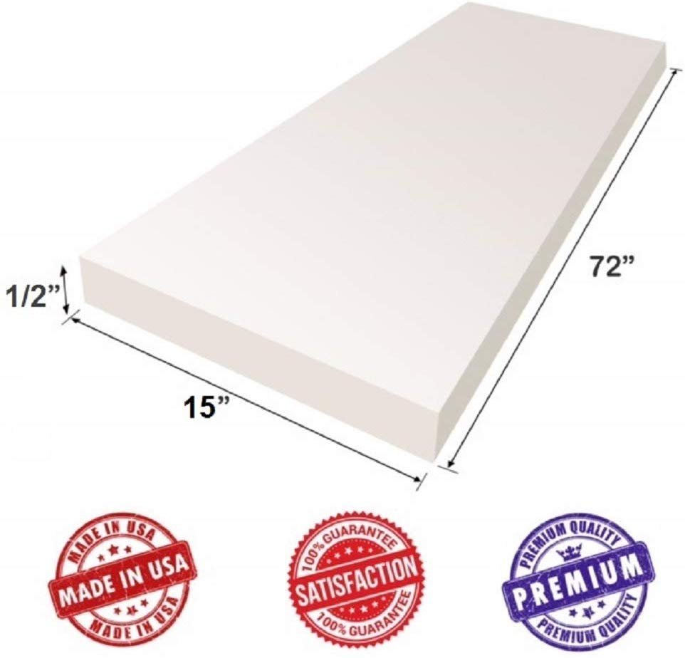Dream Solutions USA Upholstery Foam Cushion Sheet- 1/2