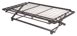 dream's SOLUTION Twin Size (39 inch W) Dark Black Metal (Daybed) Pop Up Trundle Frame Twin Size