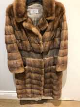 Load image into Gallery viewer, Real Mink Fur Coat, Light Brown | Suede by the waistband | Excellent Condition