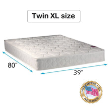 Load image into Gallery viewer, Dream Sleep Legacy Twin XL Size None Flip One-Sided Mattress Only with Mattress Cover Protector Included - Good for Your Back, Innerspring coils, Orthopedic by Dream Solutions USA