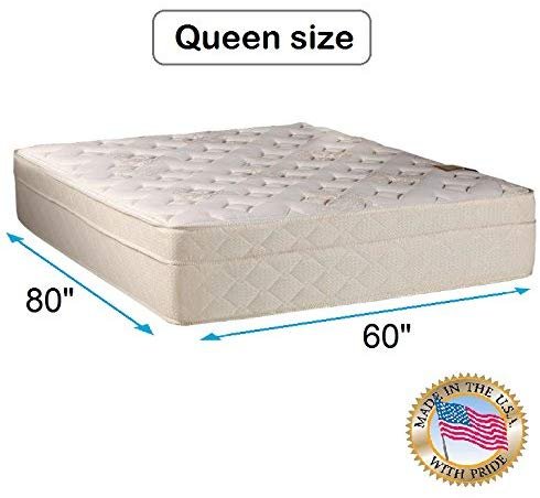 Dream Sleep Beverly Hills Queen Firm Foam Encased Eurotop Mattress Only - Sleep System with Enhanced Support, Fully Assembled, Knit Cover, Orthopedic by Dream Solutions USA