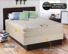 Load image into Gallery viewer, Dream Solutions USA Tomorrow&#39;s Dream Inner Spring Eurotop (Pillow Top) Queen Size (60&quot;x80&quot;x10&quot;) Mattress and Box Spring Set - Medium Soft, Fully Assembled, Good for Your Back, Orthopedic