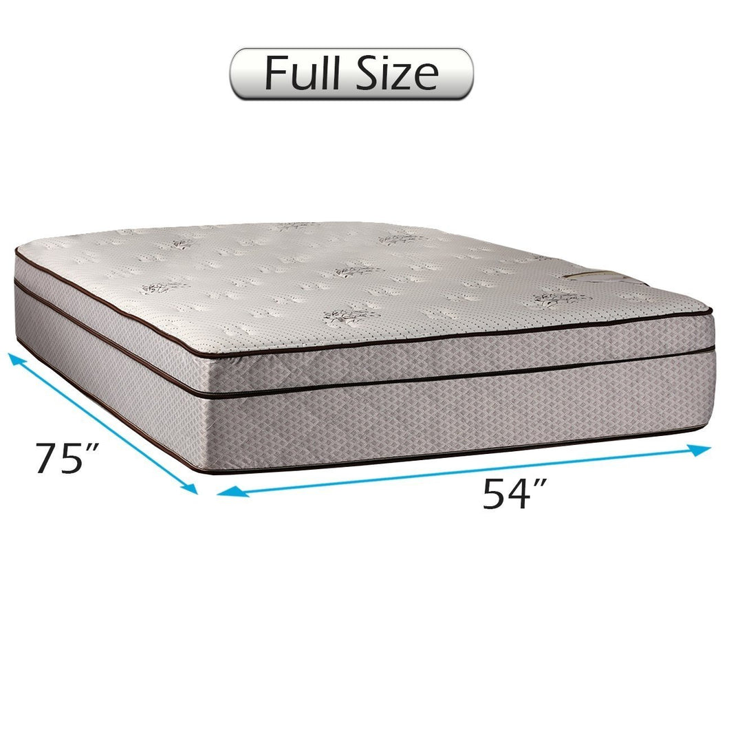 Dream Sleep Fifth Ave Pillowtop Plush Extra Soft Mattress Only with Mattress Protector Included - Sleep Support, Orthopedic, Plush Knit Cover by Dream Solutions USA
